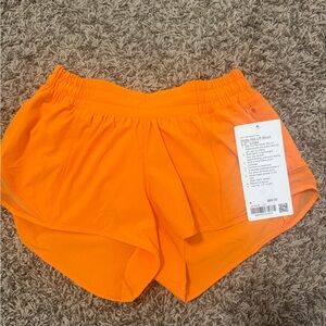 lululemon athletica Bright Orange Athletic Shorts